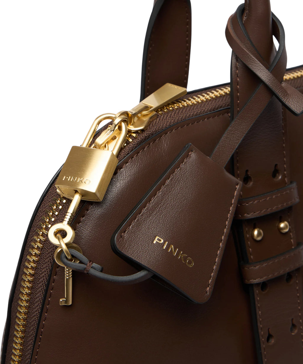Pinko Medium Bowling Bag with Zip