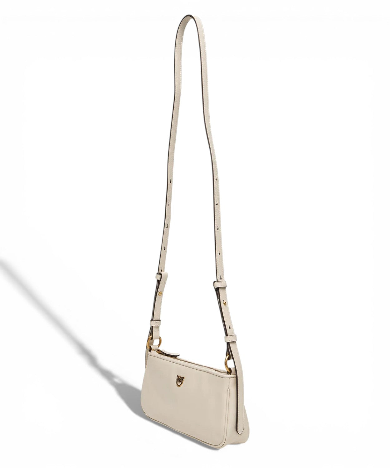 Borsa Pelle Pinko Half Moon con Logo Love Birds