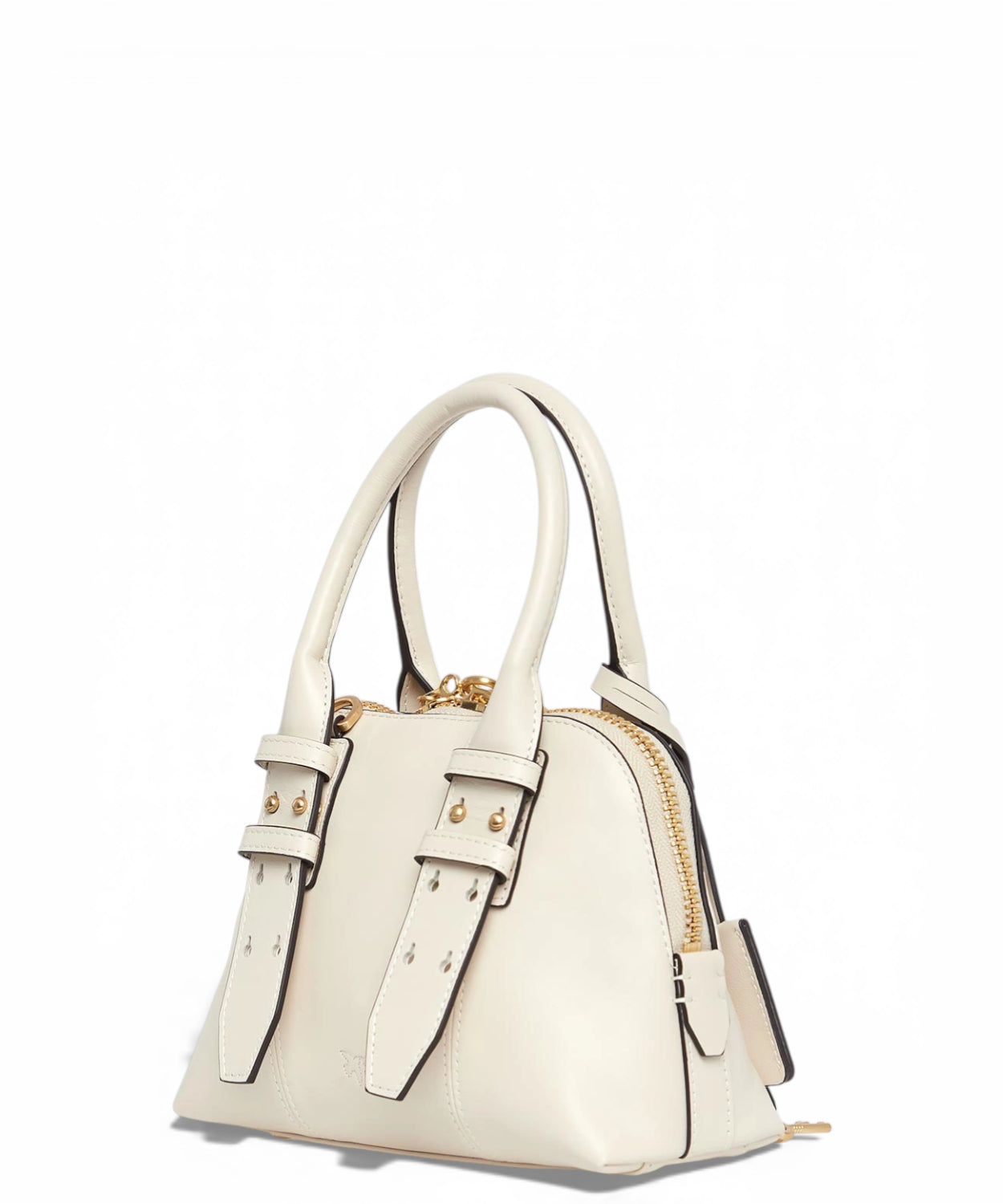 Borsa Bowling Pinko Zip Mini in Pelle