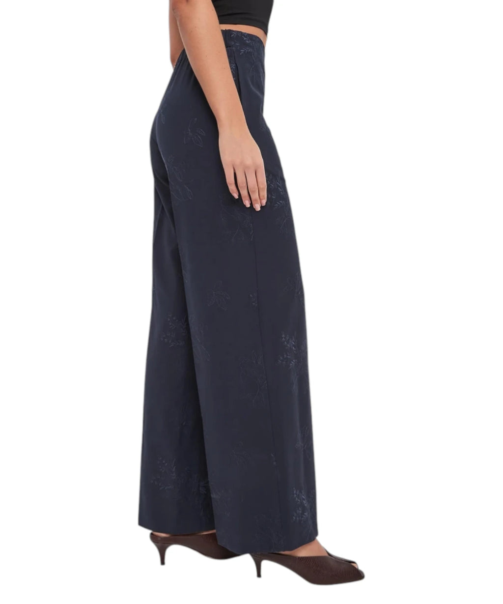 Twinset Embroidered Elegant Palazzo Trousers