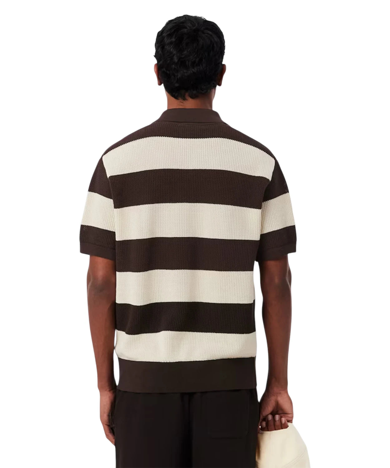 Herre Polo Lacoste med Striber - Relaxed Fit i Bomuld