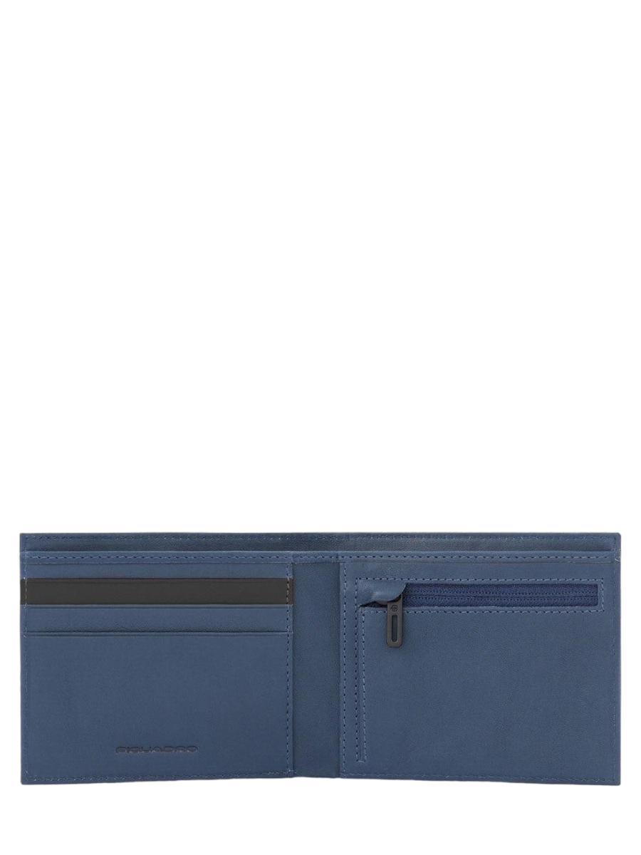 Portafoglio uomo sottile con porta monete keith-Portafogli-Piquadro-Vittorio Citro Boutique