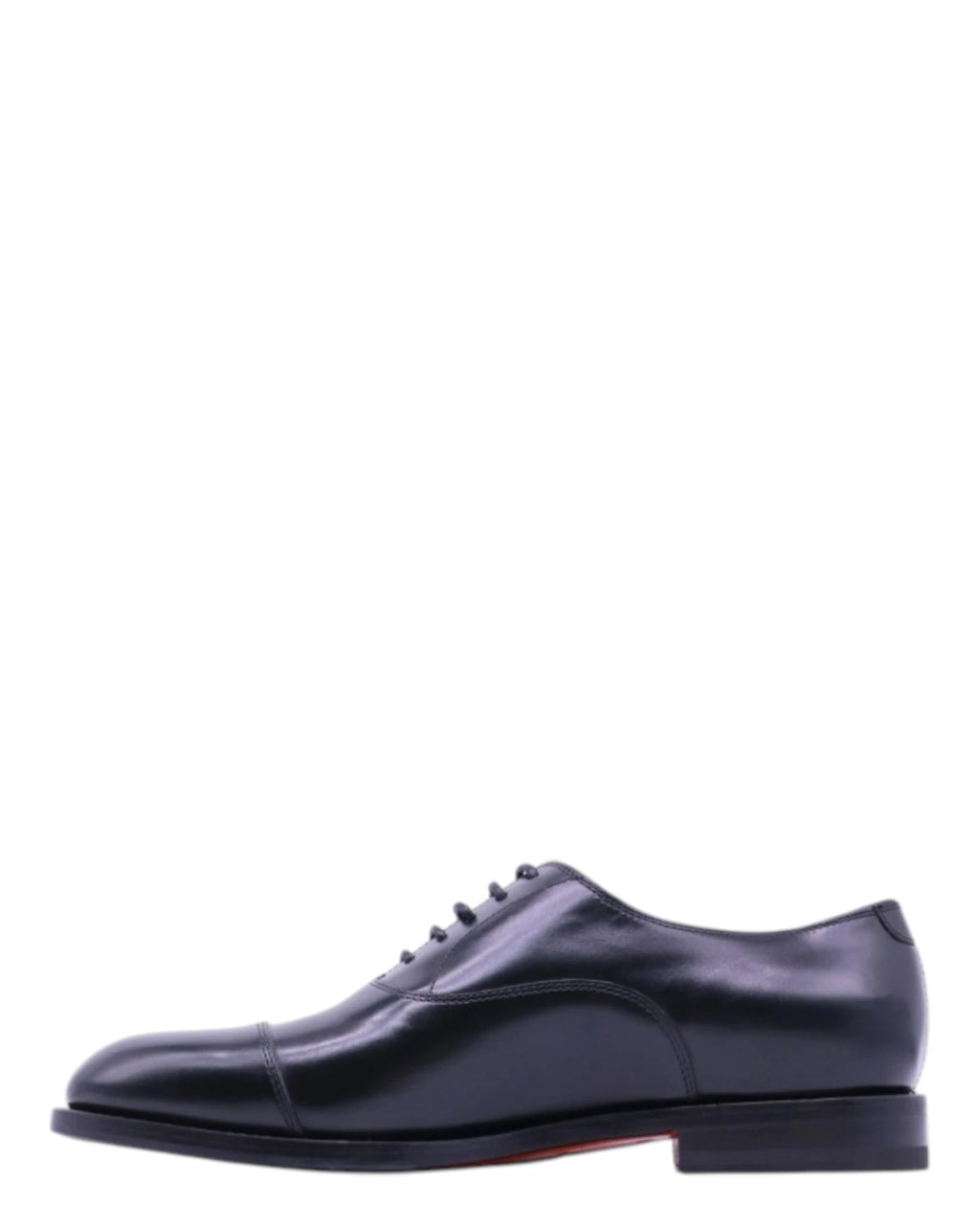 Santoni Oxford-sko til mænd i børstet blå læder