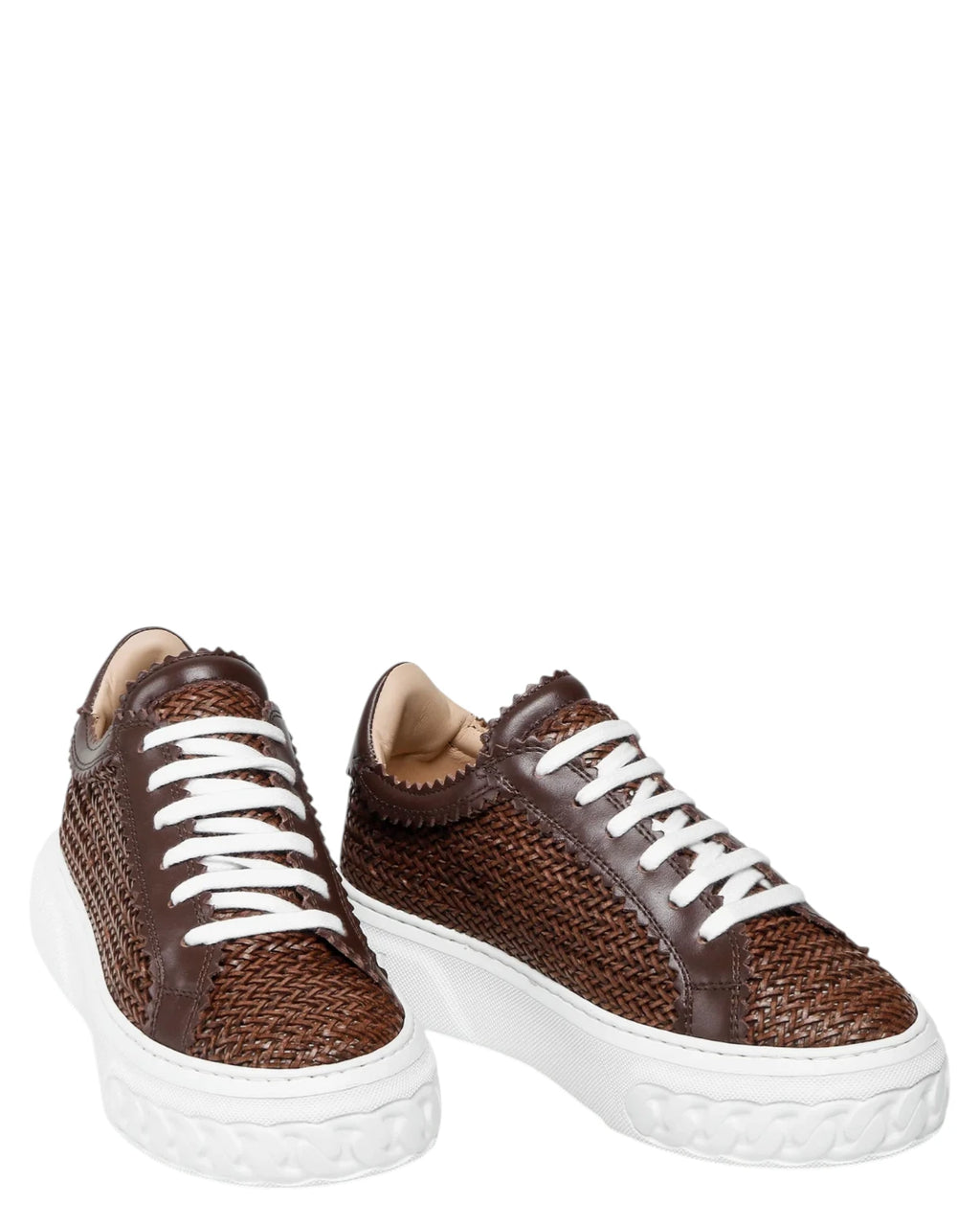 Women's Off Road Hanoi woven leather sneakers