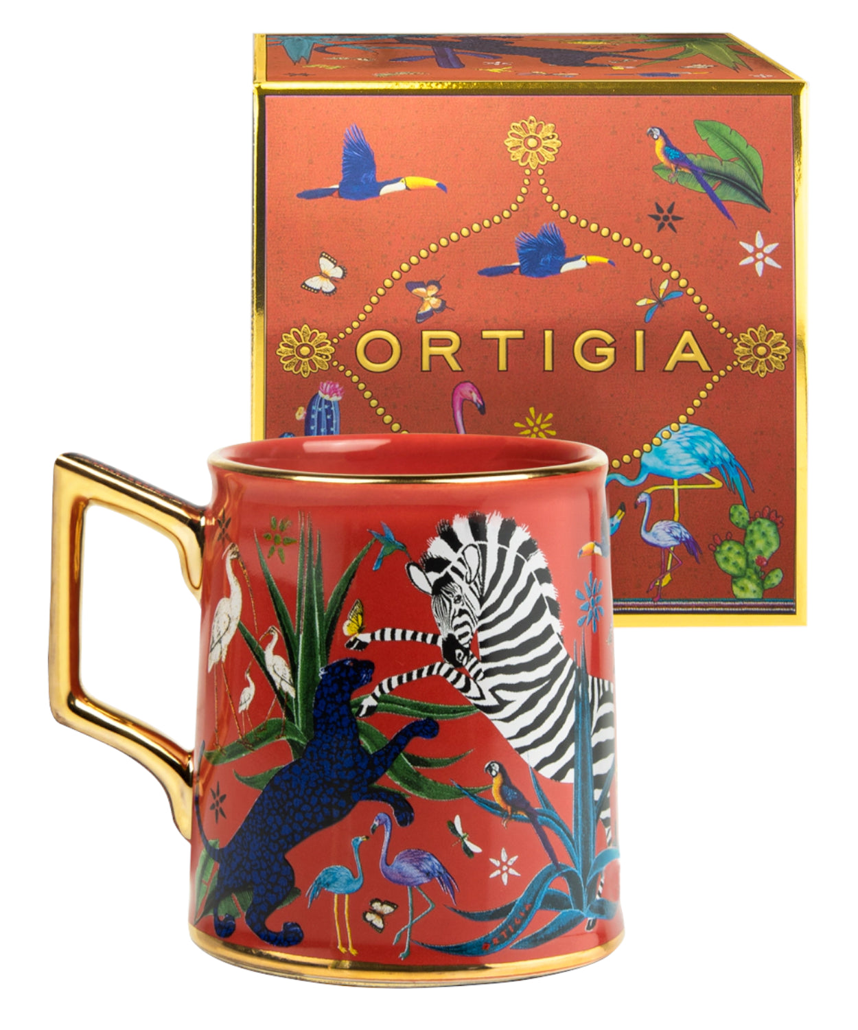 Ortigia Tazza in Ceramica Corallo