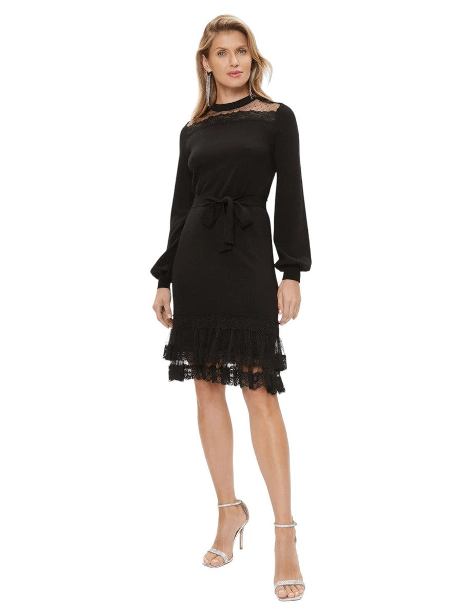 Abito in maglia e pizzo-Twinset-Abiti-Vittorio Citro Boutique