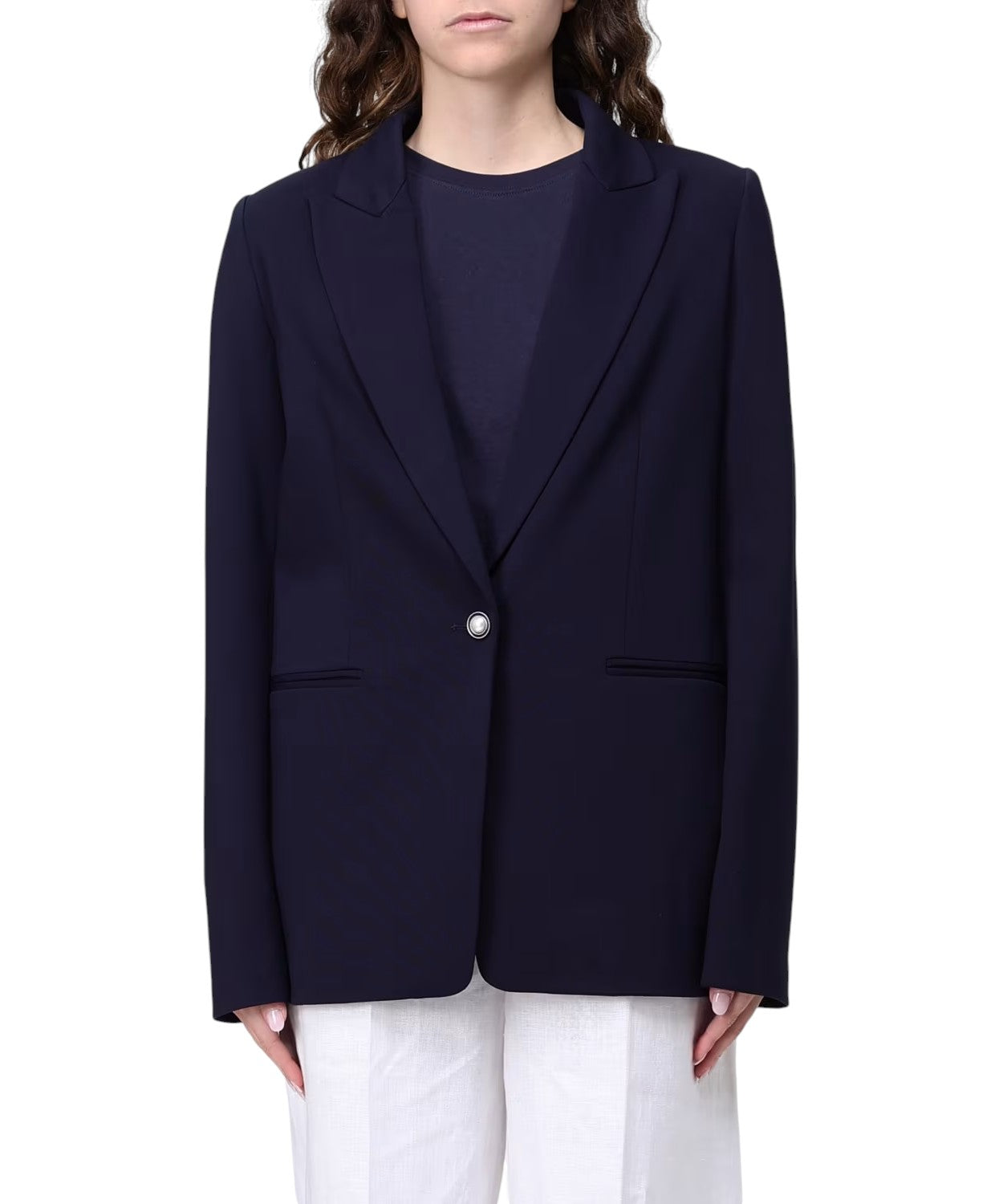Twinset Oversized Blazer in Viscose Blend