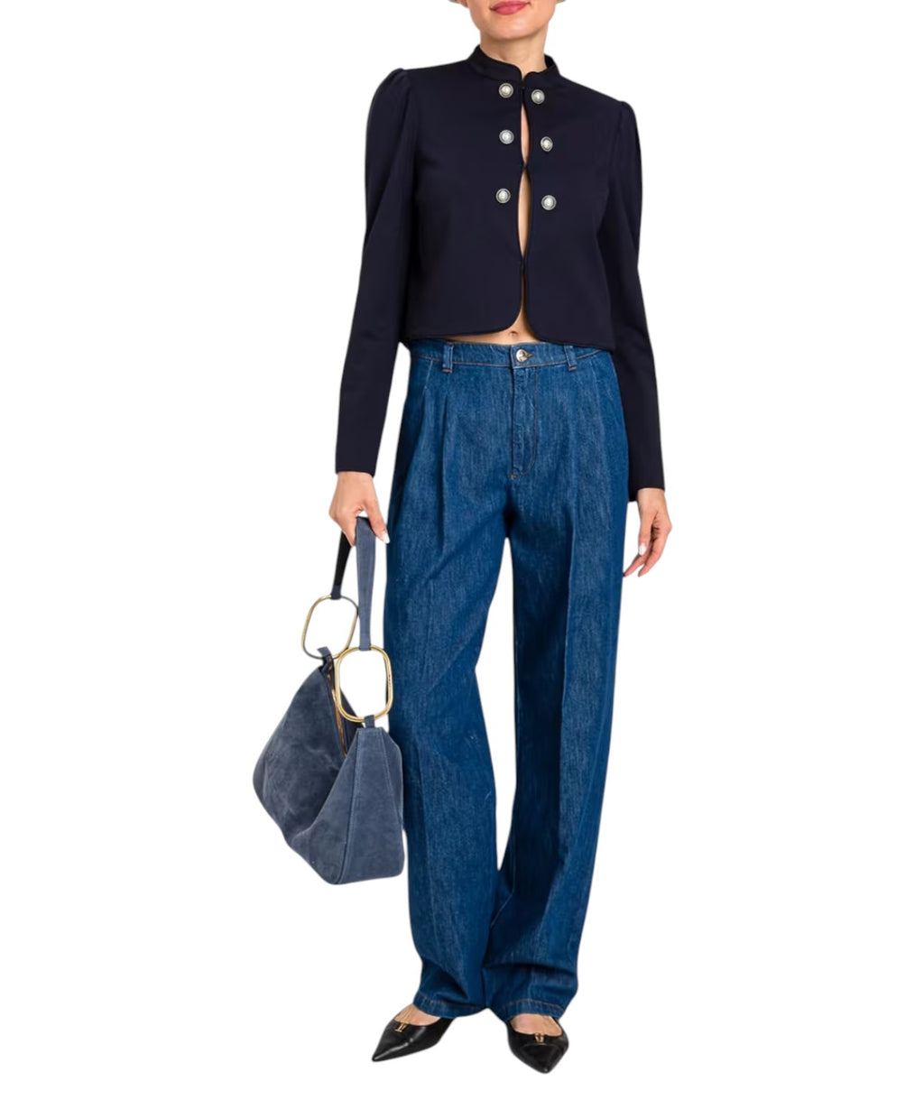Twinset Jeans Wide-Leg Cotton Denim