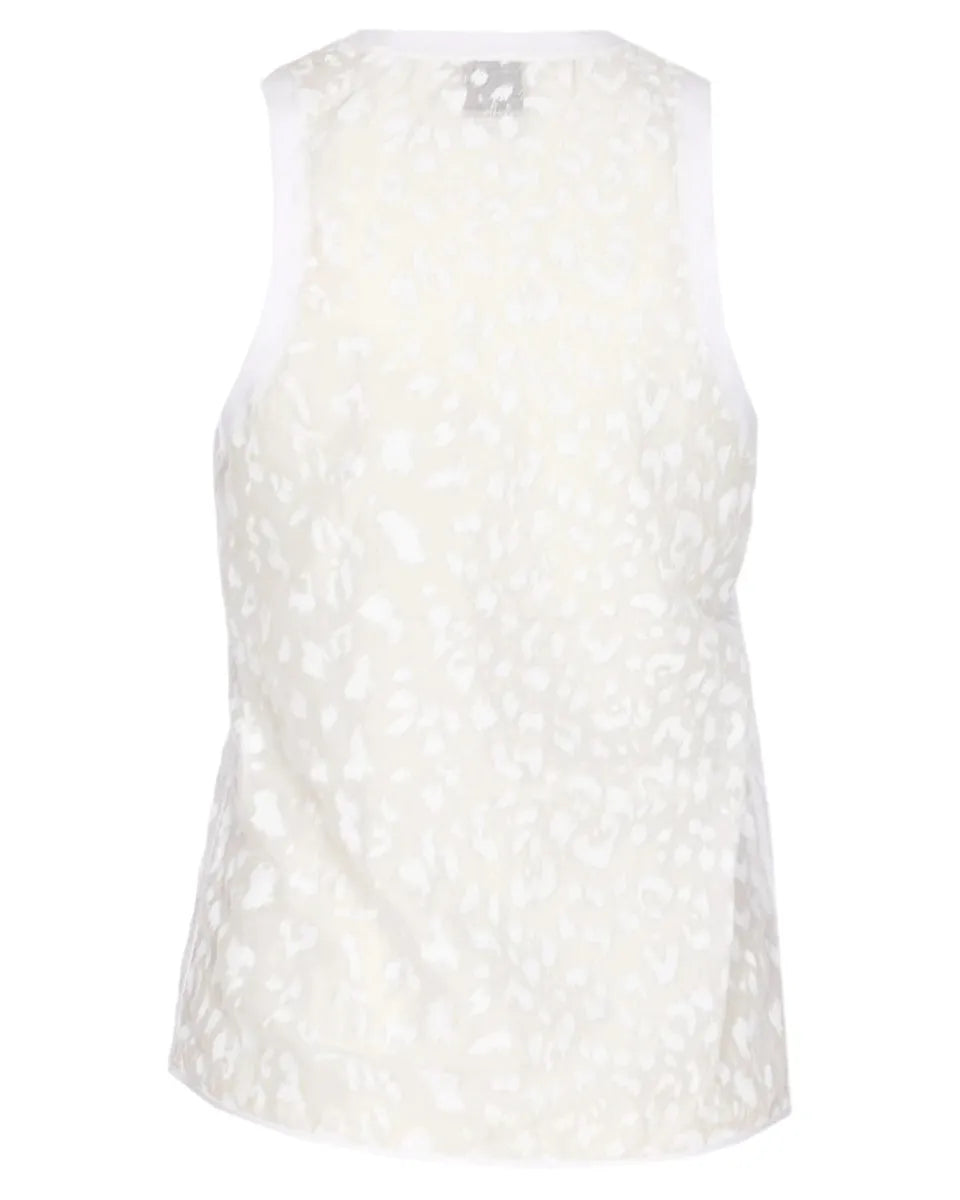 Top in georgette jacquard con motivo animalier-Pinko-Top-Vittorio Citro Boutique