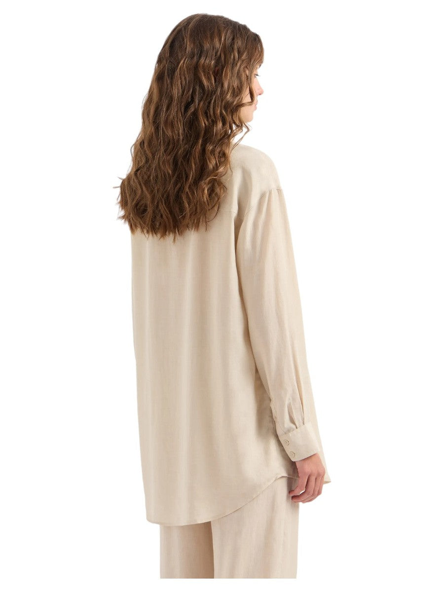 Camicia over fit in cotone fluido-Emporio Armani-Camicie-Vittorio Citro Boutique