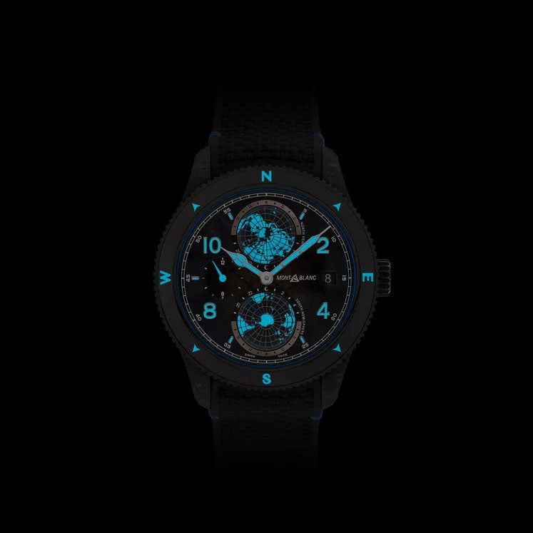 Montblanc 1858 Geosphere Carbo₂ 0 Oxygen 43mm Watch