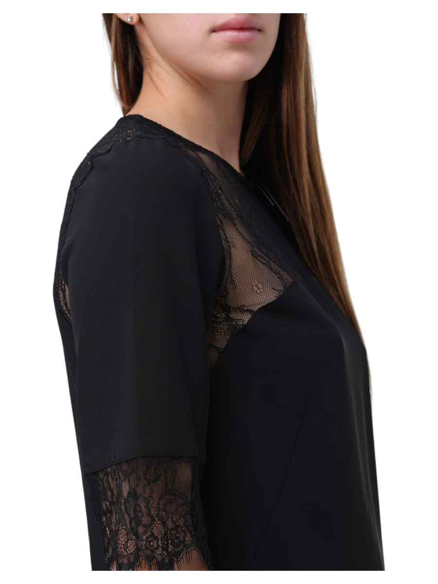 Blusa con dettagli in pizzo-Twinset-Top-Vittorio Citro Boutique