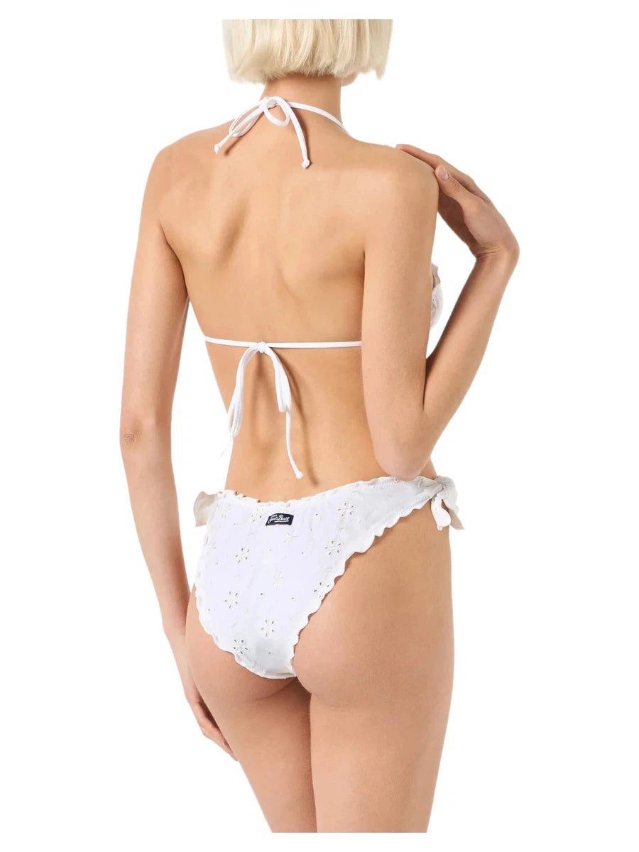Bikini Triangolo con Ricamo Sangallo-Costumi da bagno-Mc2 Saint Barth-Vittorio Citro Boutique