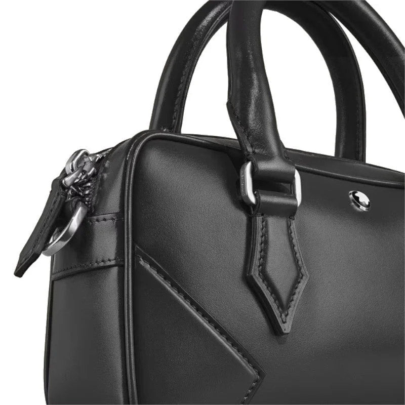 Meisterstück Small Bowling Bag in Black Leather