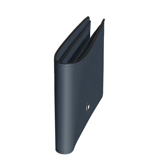 Montblanc portafoglio pelle Meisterstück blu elegante