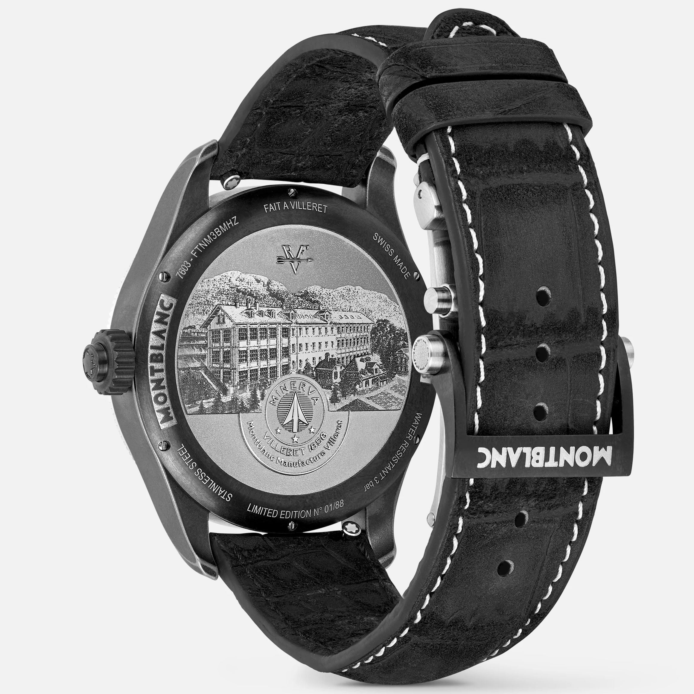 Montblanc orologio 1858 monopusher cronografo limitato 43mm