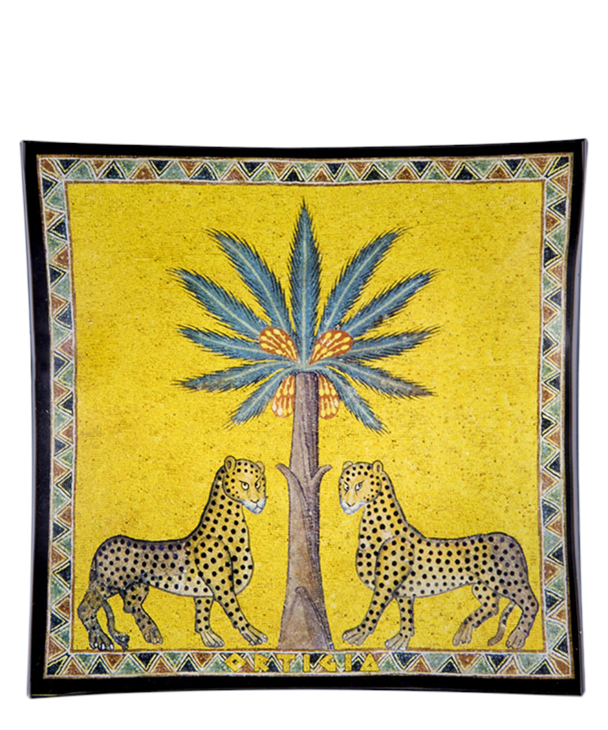 Ortigia Piattino in Vetro con Sapone Zagara