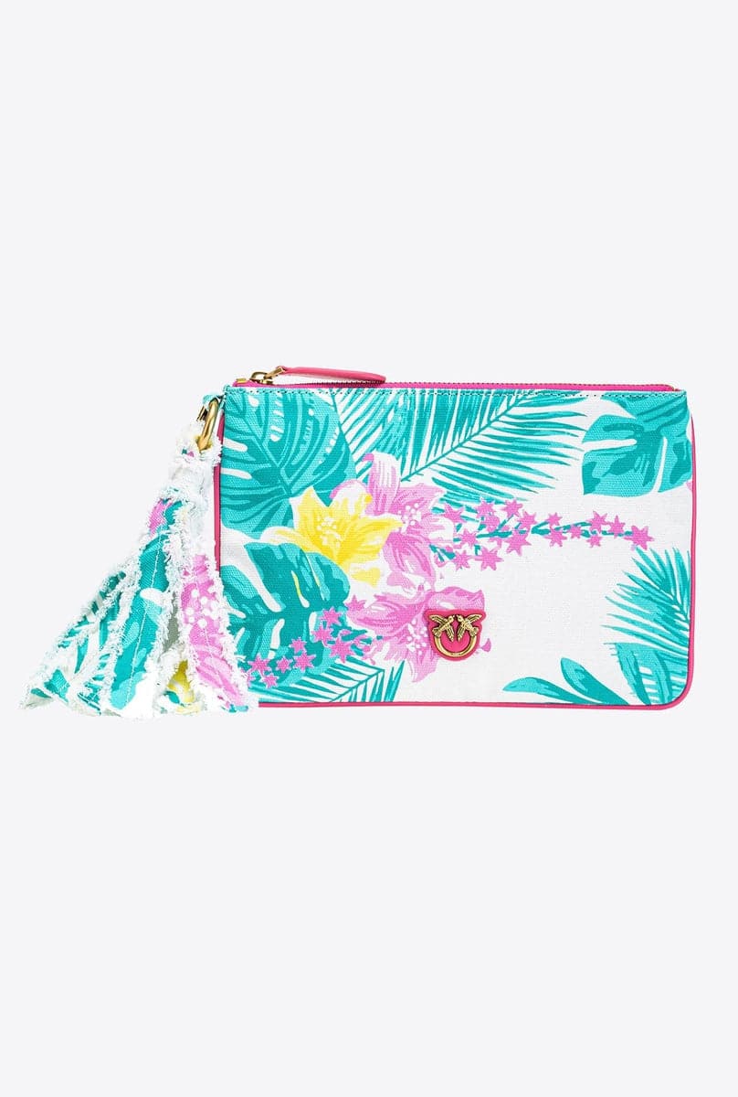 Flat in canvas-Pochette-Pinko-Vittorio Citro Boutique