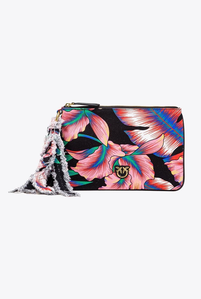 Flat in canvas-Pochette-Pinko-Vittorio Citro Boutique