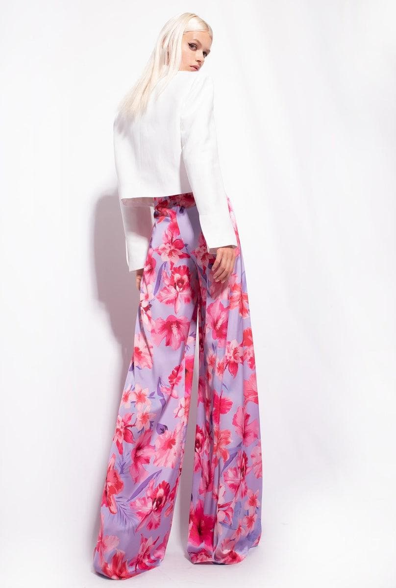 PANTALONI AMPI STAMPA FIORI - Vittorio Citro Boutique