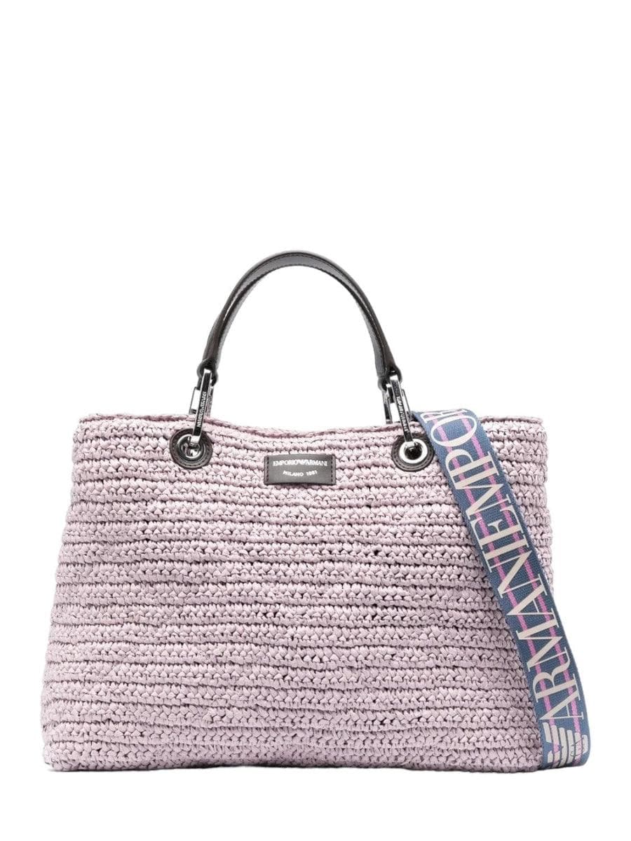 Shopper MyEA Bag media in paglia matelassé - Vittorio Citro Boutique