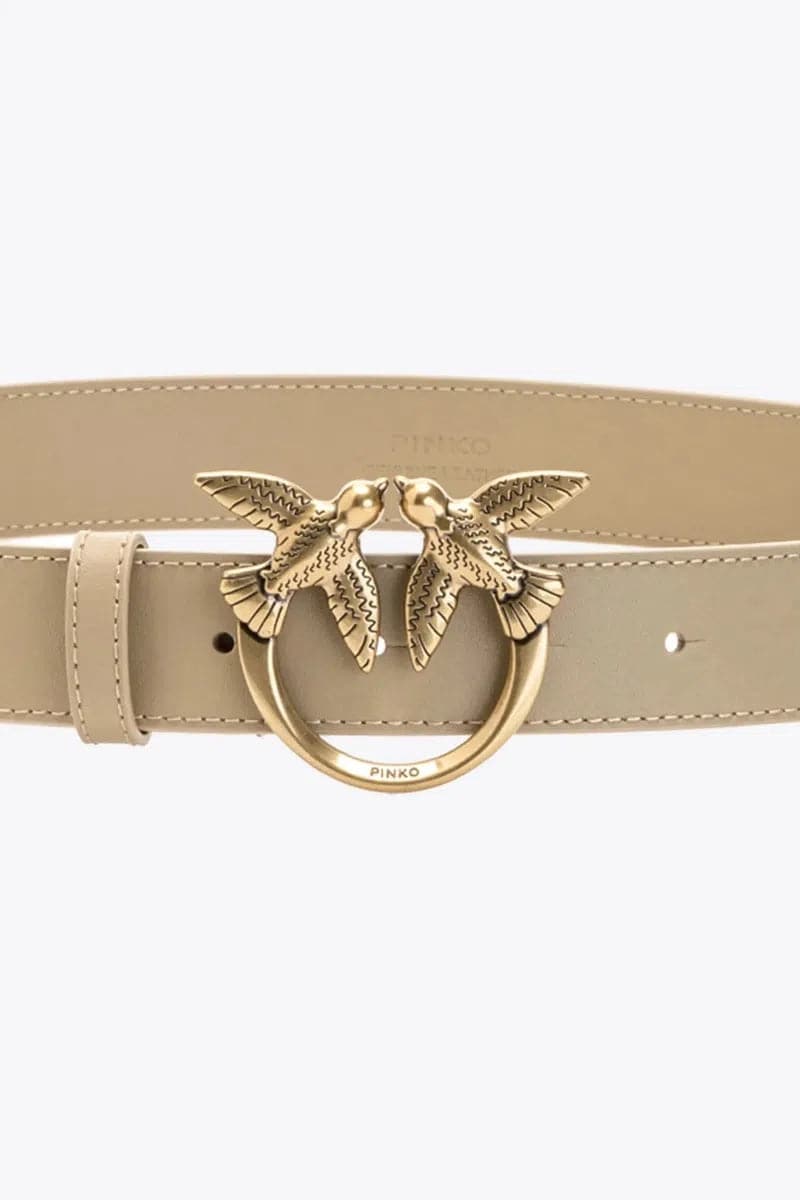 CINTURA LOVE BIRDS IN PELLE H3 - Vittorio Citro Boutique