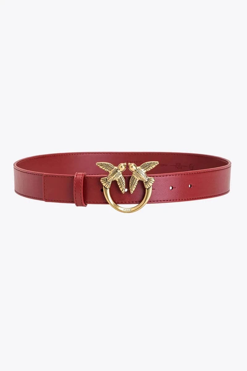 CINTURA LOVE BIRDS IN PELLE H3 - Vittorio Citro Boutique
