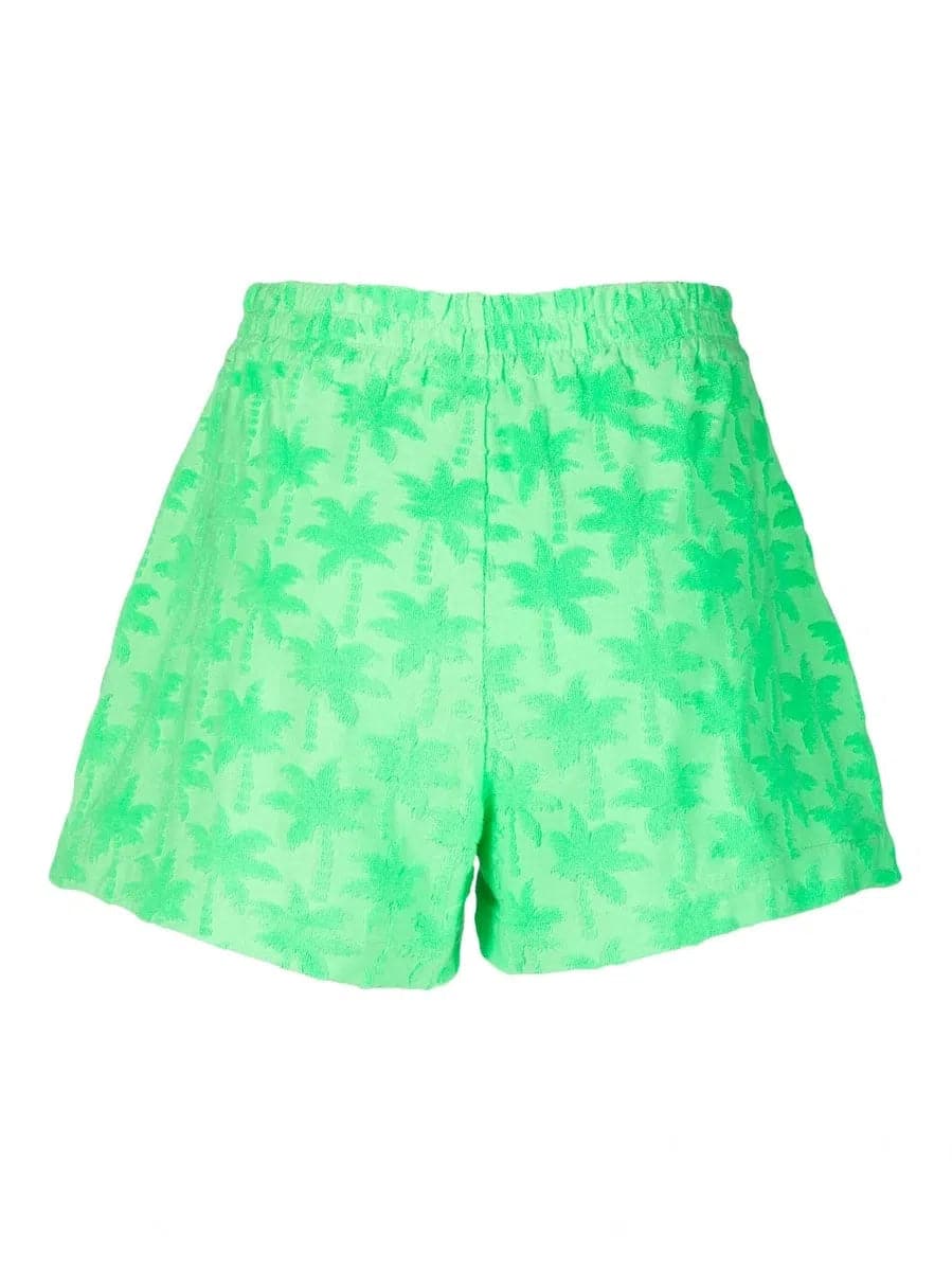 Pantaloni corti donna in spugna con palme-Shorts-Mc2 Saint Barth-Vittorio Citro Boutique