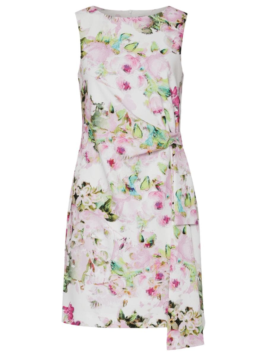 Abito al ginocchio in cady stampa floreale - Vittorio Citro Boutique