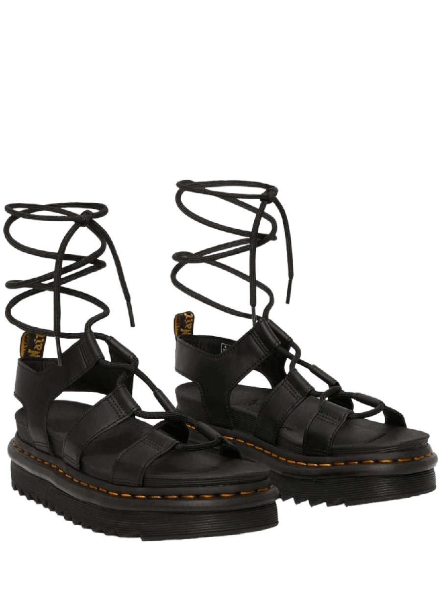 Sandali Nartilla in pelle con lacci - Vittorio Citro Boutique