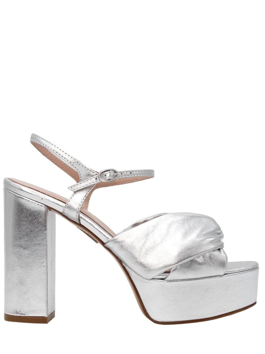 Sandali con plateau in pelle - Vittorio Citro Boutique
