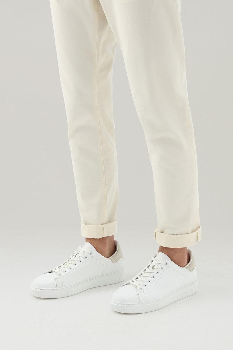 Sneakers Classic Court in morbida pelle con dettagli a contrasto - Vittorio Citro Boutique