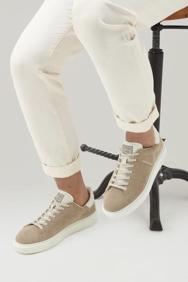 Sneakers Classic Court in pelle scamosciata con dettagli a contrasto - Vittorio Citro Boutique