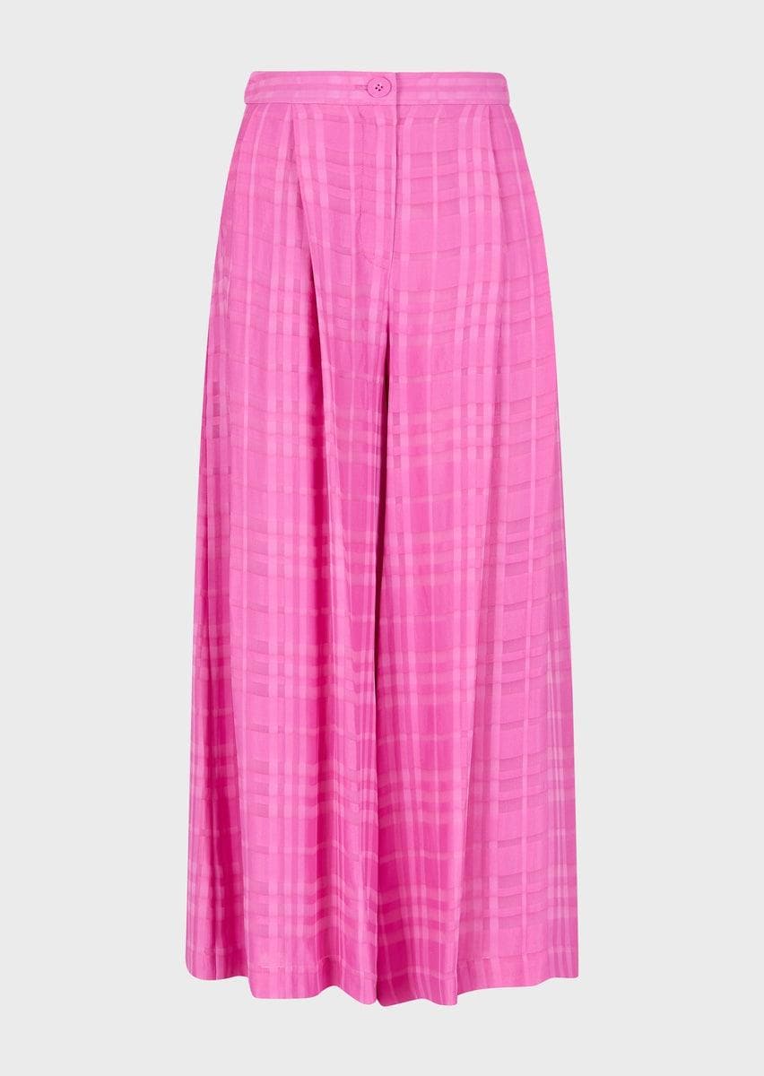 Gonna pantalone 7/8 in viscosa check - Vittorio Citro Boutique