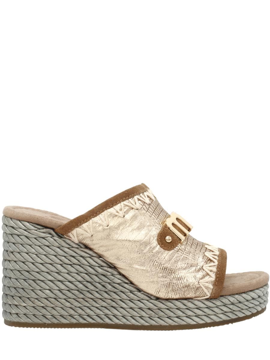 Rope wedge big metal logo - Vittorio Citro Boutique