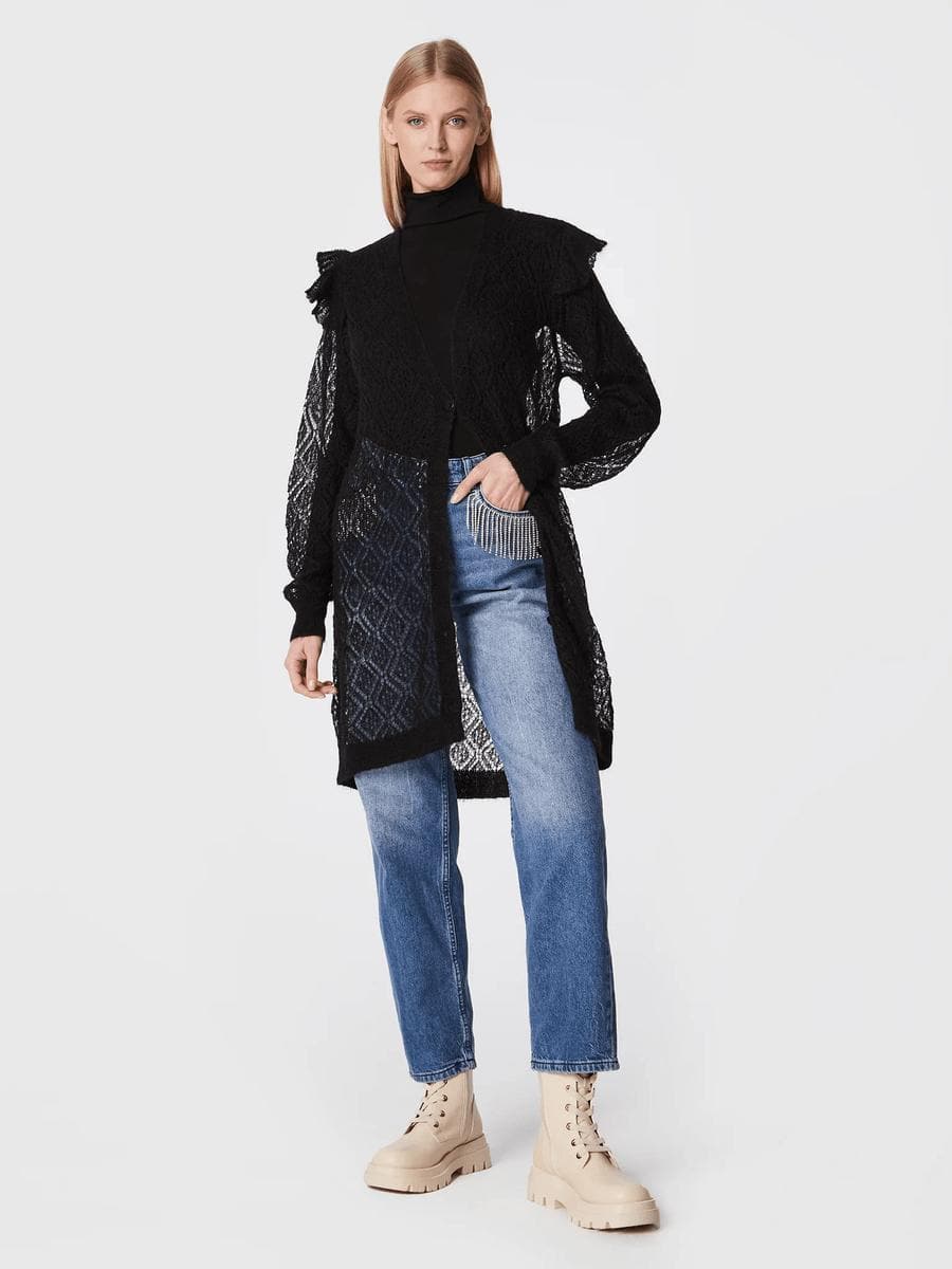 Maxi cardigan in lana - Vittorio Citro Boutique