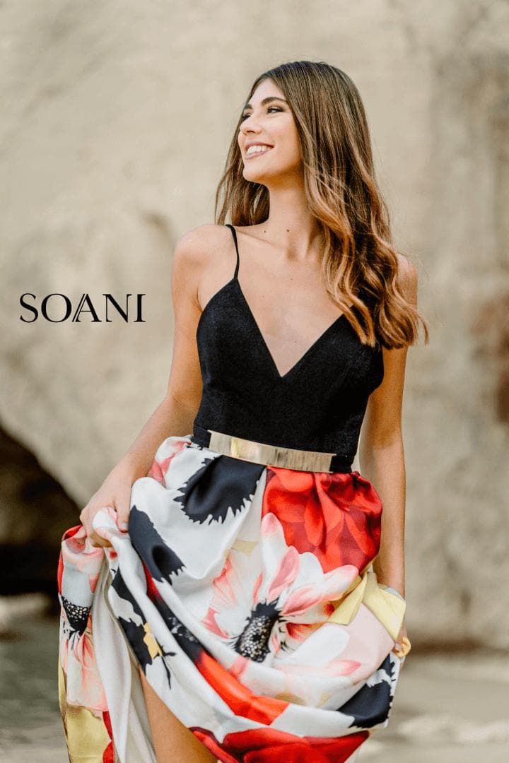 SOANI - Abito lungo con stola - Vittorio Citro Boutique
