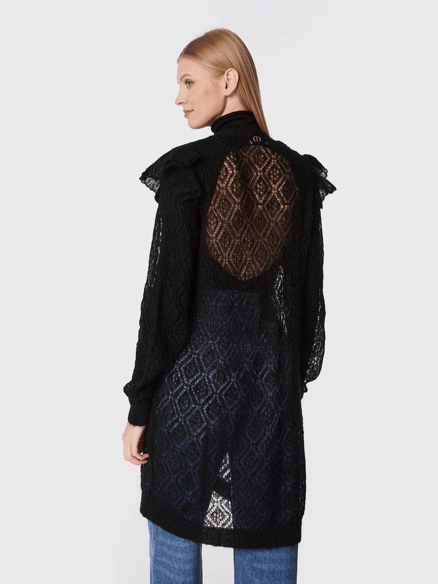 Maxi cardigan in lana - Vittorio Citro Boutique