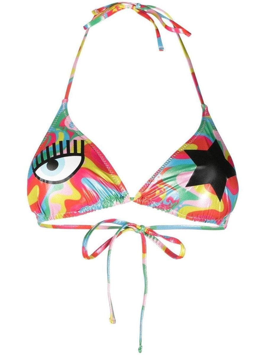 CHIARA FERRAGNI - Bikini con stampa astratta - Vittorio Citro Boutique