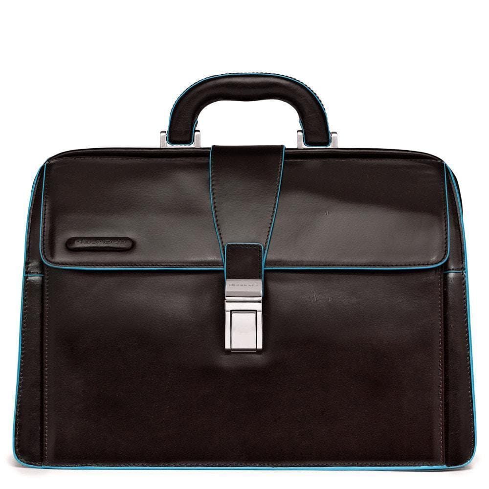 PIQUADRO - Borsa da dottore blue square - Vittorio Citro Boutique