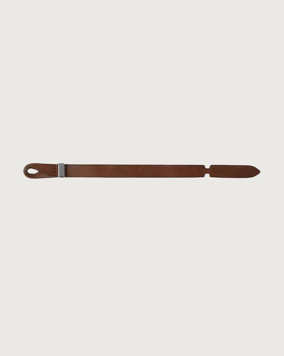 ORCIANI - Bracciale nobuckle bull in cuoio con dettaglio argento - Vittorio Citro Boutique