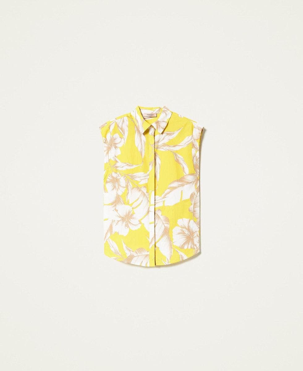 TWINSET - Camicia in popeline a fiori - Vittorio Citro Boutique