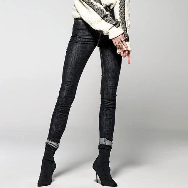 Jeans donna con zip posteriore REVISE BLUE VIBES - Denim con zip - Vittorio Citro Boutique