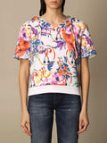 MOSCHINO - Felpa con stampa fiori - Vittorio Citro Boutique