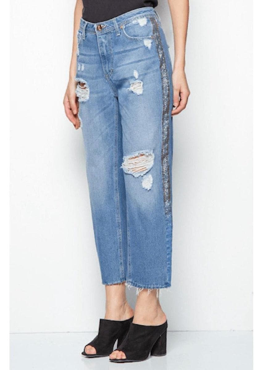 REVISE BLUE VIBES - Jeans bande laterali - Vittorio Citro Boutique