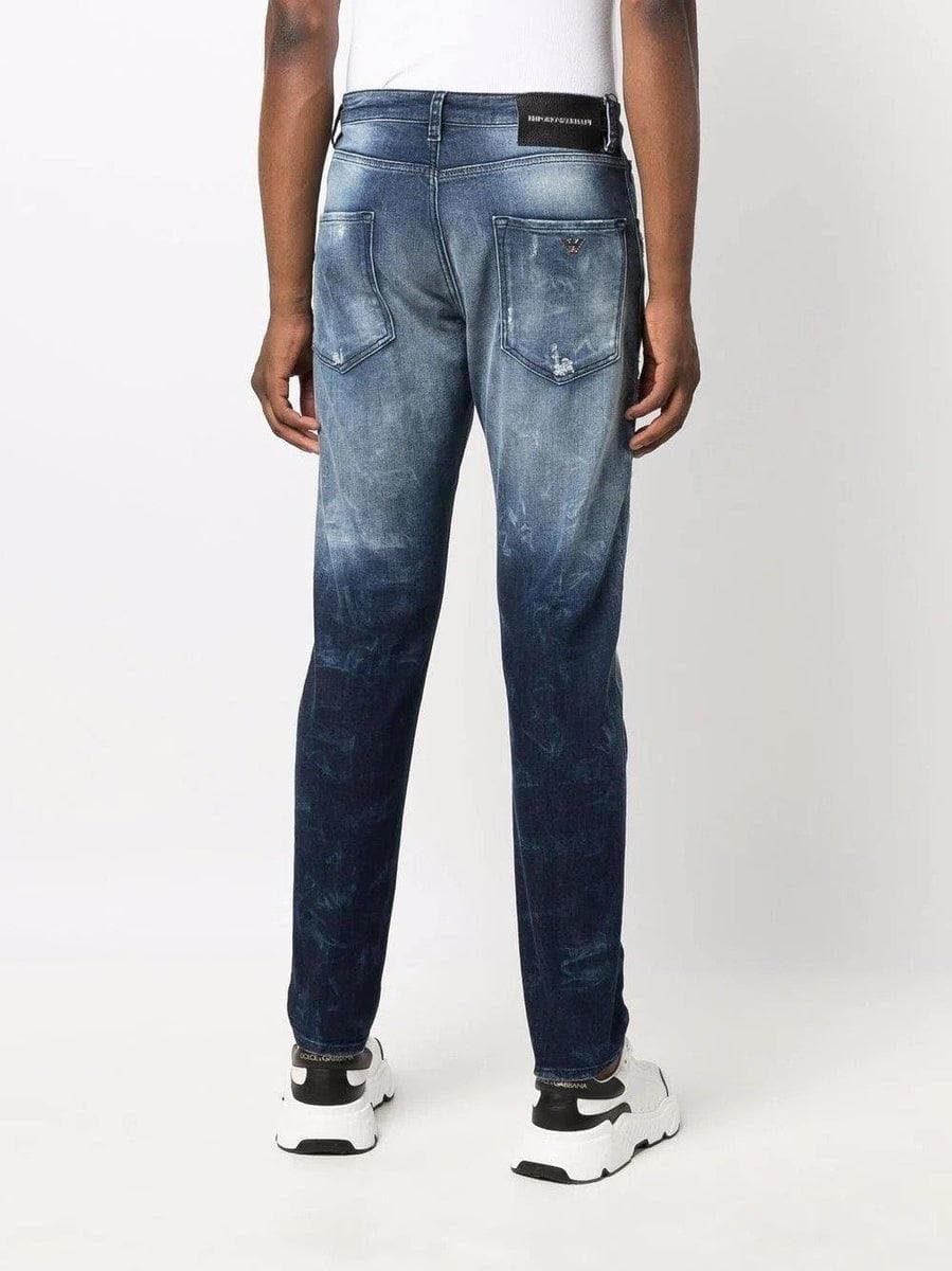 EMPORIO ARMANI - Jeans con effetto candeggiato - Vittorio Citro Boutique