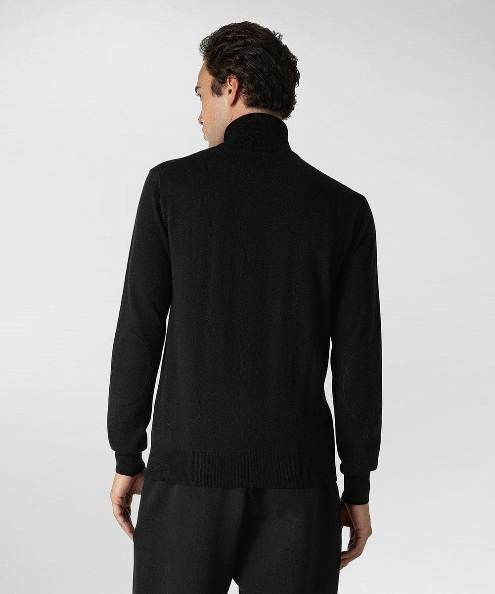 Maglia a collo alto in tricot cotone e lana - Vittorio Citro Boutique