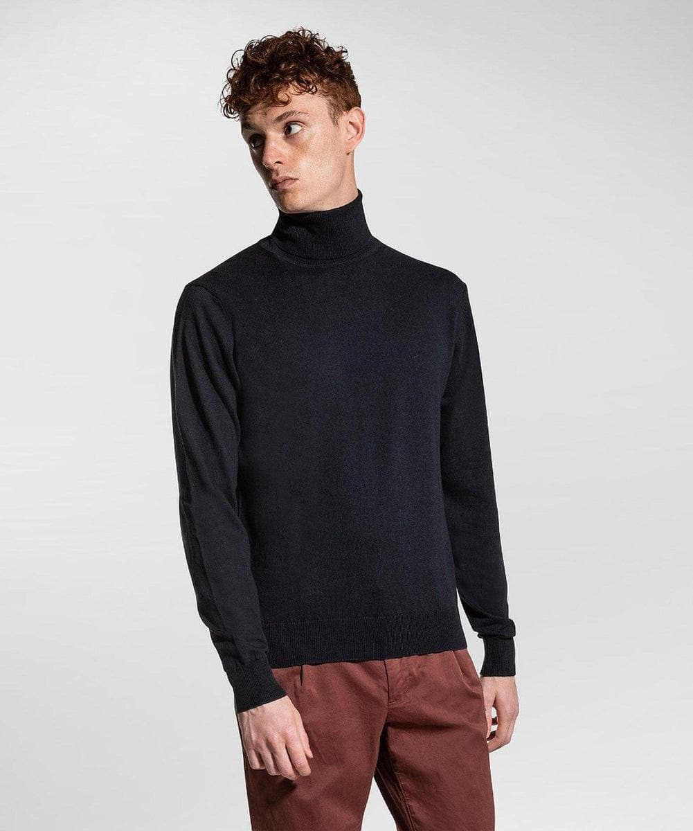 PEUTEREY - MAGLIA A COLLO ALTO IN TRICOT COTONE E LANA - Vittorio Citro Boutique