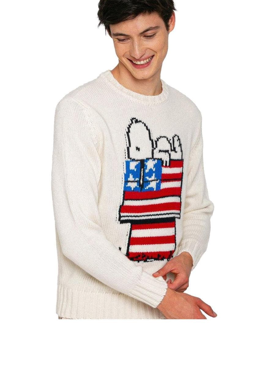MC2 SAINT BARTH - Maglione stampa jacquard snoopy | peanuts® special edition - Vittorio Citro Boutique