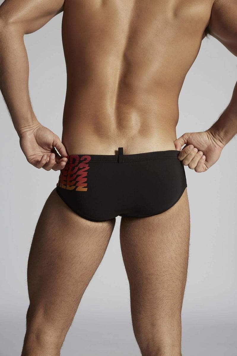 DSQUARED2 - Ombre logo swim briefscostume da bagno con logo - Vittorio Citro Boutique
